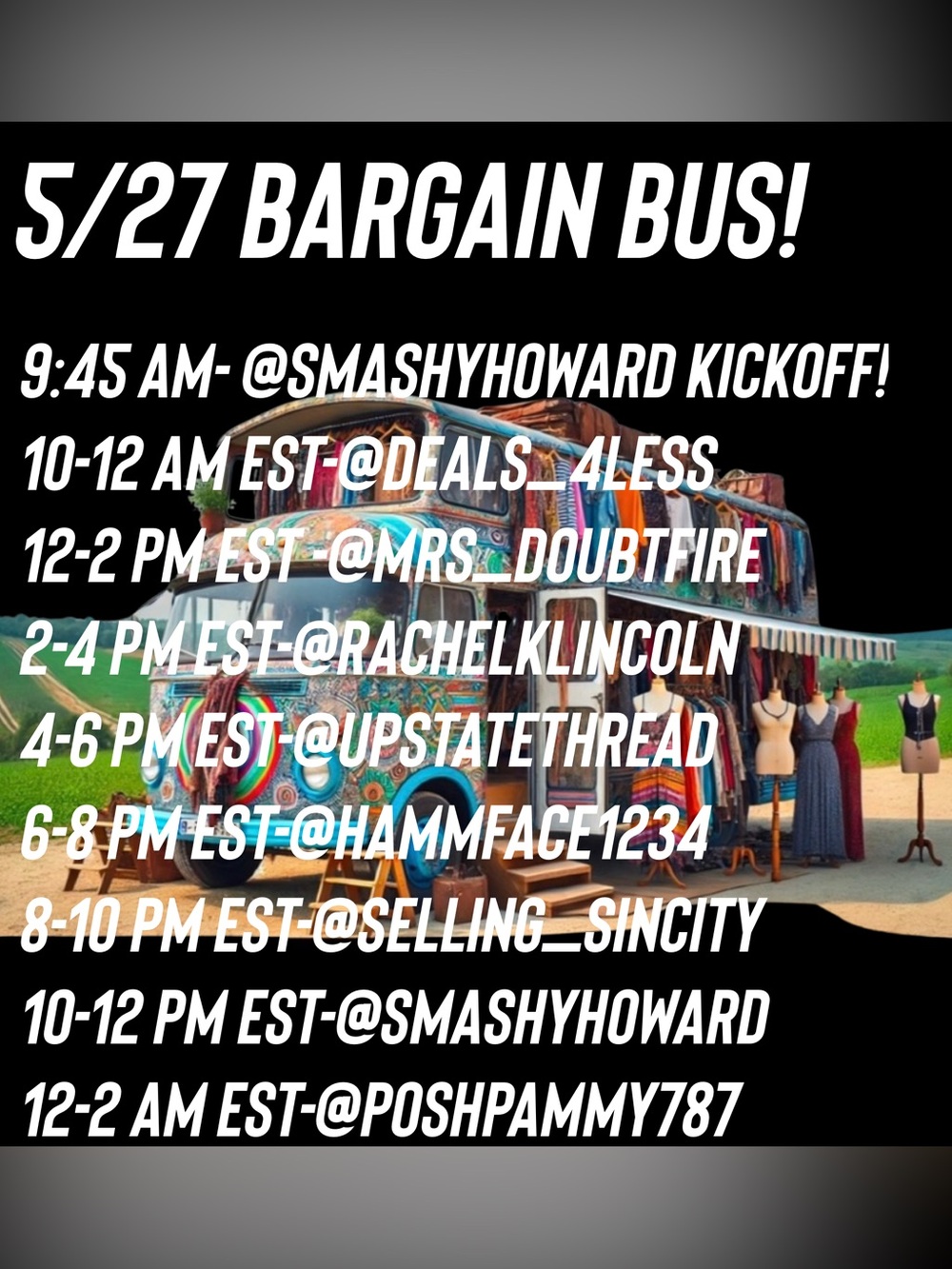 MAY 20th!  The Bargain Bus! All $5 starts! - Picture 3 of 3